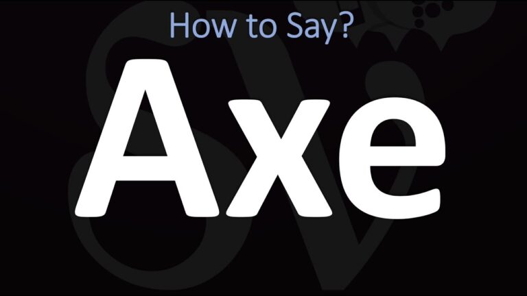 How to spell axe