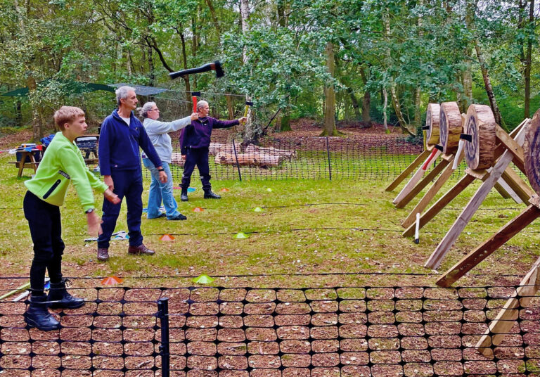 How to throw an axe