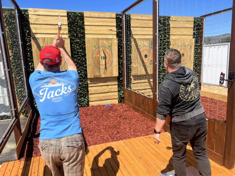 What is axe throwing game